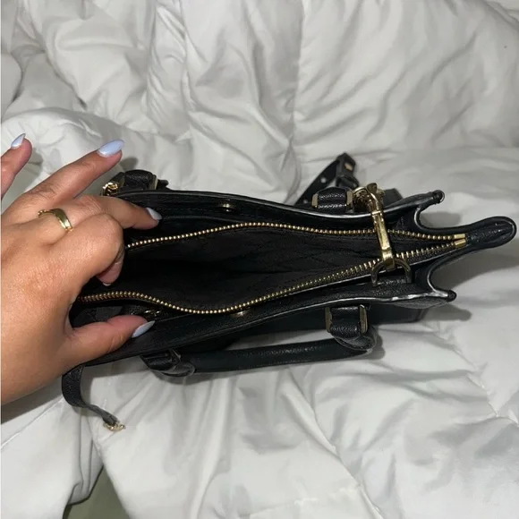 Michael Kors Black Small Leather Tote Bag - Picture 3 of 3